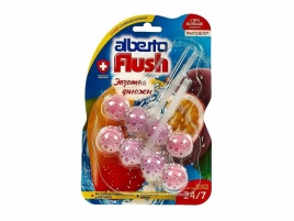 Шарики Альберто Flush д/унитаза "Экзотик Фьюжн" 2шт.*55гр. *1/10