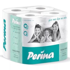 Бумага туалетная Perina Perfect White 3сл
