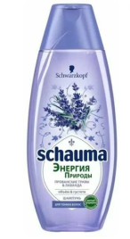 Шампунь SCHAUMA Энергия природы 400 мл "Прованские травы и лаванда" для тонких /10