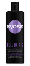 Шампунь СЬЕСС 450 мл "FULL HAIR 5"  для тонк. волос, лишенных густоты