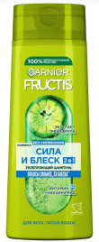 Фруктис шампунь 400мл.Сила и Блеск 2в1 д/норм.волос *3/12