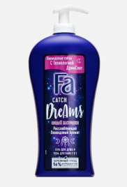 Гель д/душа и пена д/ванн FA 750 мл "МЕЧТЫ" /6