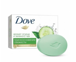 ДАВ крем-мыло 90гр. Прикосновение свежести Огурец