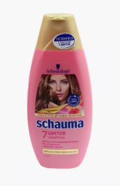 Шампунь SCHAUMA 380 мл "7 ЦВЕТОВ" с маслами / 10