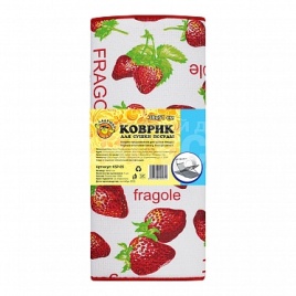 Коврик для сушки посуды Ладушки КSP-05 клубника 38*51 см