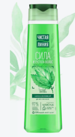 Шампунь укрепляющий ЧИСТАЯ ЛИНИЯ  Крапива 400 мл