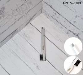 Salon Пинцет для бровей с щеточкой S-3303