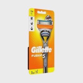 Станок для бритья Gillette Fusion 5 лезвий с 2 сменными кассетами, мужской, 1 шт