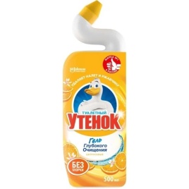Туалетный Утёнок 500мл. Цитрусовый БЕЗ Хлорки *3/12 NEW!