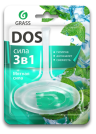 Подвесной блок для унитаза DOS 3 в 1 "Мятная сила"
