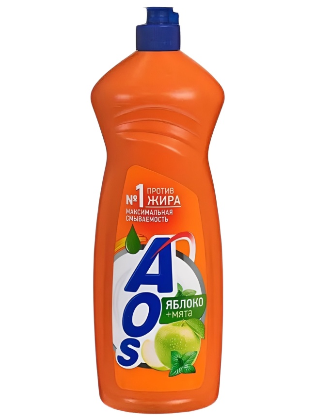 АОС д/посуды 900мл. Яблоко и мята  фото 1