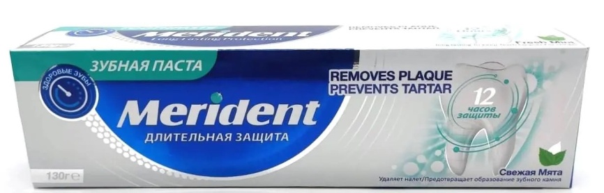 АВЕ зубная паста 130гр. "Merident" длительная защита *1/48 фото 1