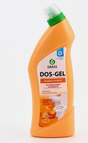 Универсальный чистящий гель "DOS GEL" Сила цитрусов 1000 мл.
 фото 1