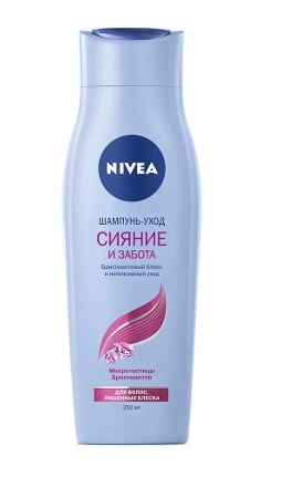 Шампунь Nivea 400 мл "Д/жен."Сияние и забота"/12 фото 1