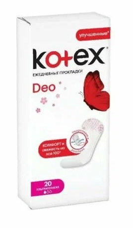 КОТЕКС прокл. ежедн. 20шт Ультратонкие ДЕО *4/16 фото 1