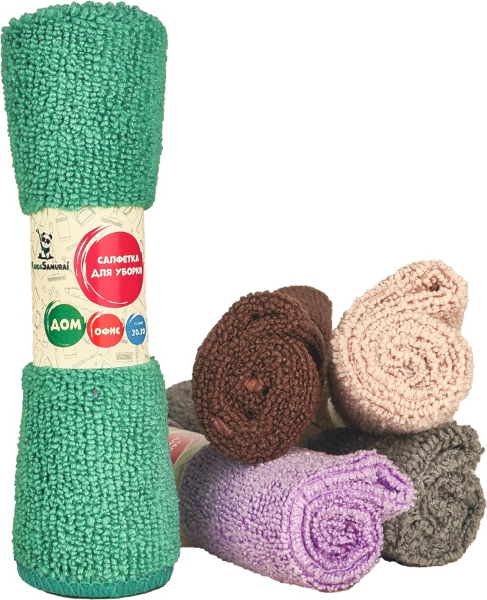 Салфетка 5550 универсальная, 1шт, 30*30, микрофибра фото 1