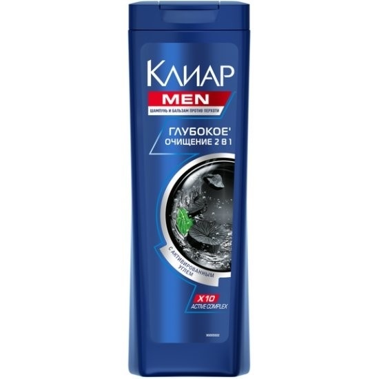 КЛЕР шамп. мужской 400мл 2в1 Глубокое очищение п/перхоти *2/12 (8710838) фото 1