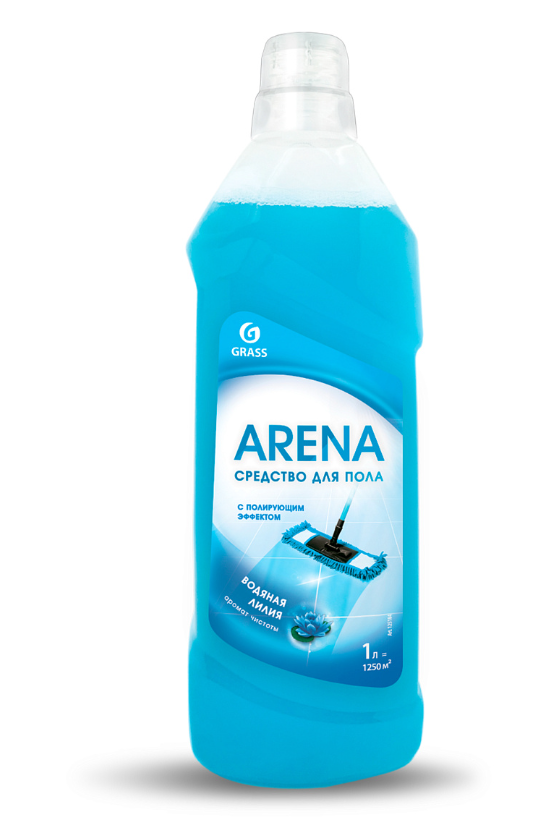 Средство для пола с полирующим эффектом "ARENA" цветущий лотос 1 л. фото 1