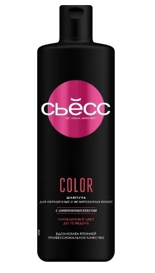 СЬЕСС шамп. 450мл.д/окрашеных/мелированных волос Color *12 - акц.цена фото 1