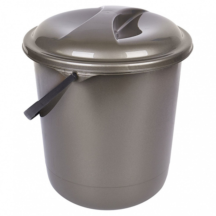 Ведро 12л Rock´n´Roll с/кр антрацит SV4077 фото 1