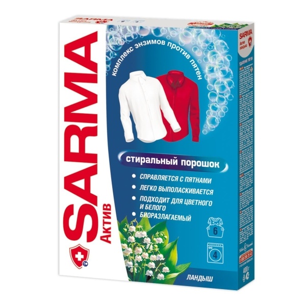 Н.К.смс САРМА-Актив Ландыш 400гр.*6/22 фото 1