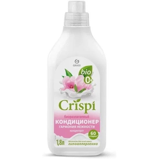 Кондиционер-ополаскиватель для стирки CRISPI концентрированный Гармония нежности (флакон 1800 мл)
 фото 1