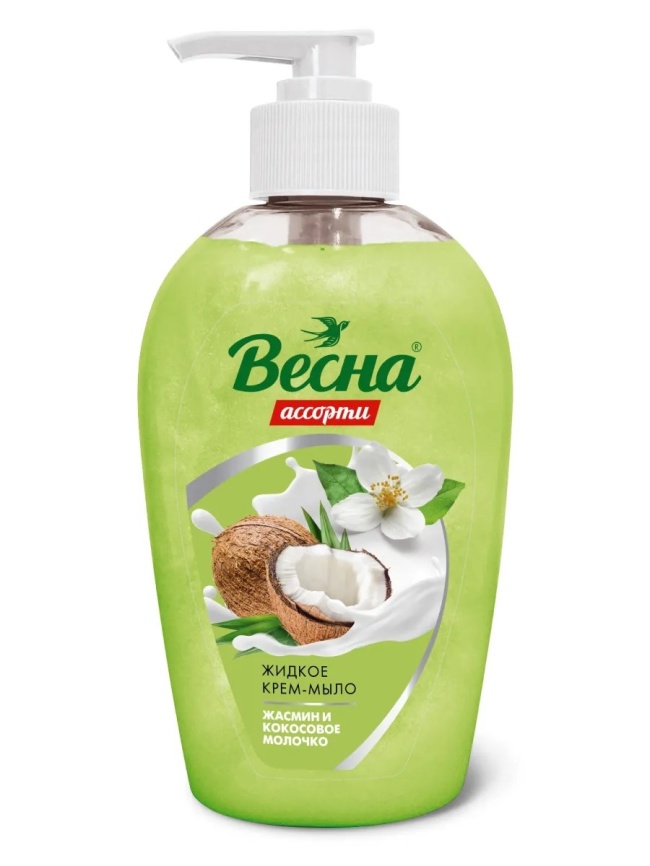 ВЕСНА ж/м крем-мыло 280 мл Жасмин и Кокосовое молочко *5/15 фото 1