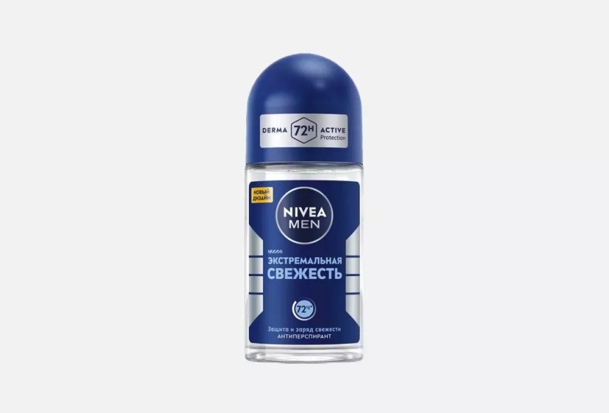 НИВЕЯ део-ролик муж. 50мл Экстремальная свежесть  *2/30 (82886) фото 1
