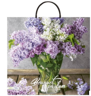 Пакет с пласт.ручкой Фотопечать 37*35 (90мкм) Ароматный букет фото 1