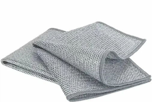 Металлизированная Двухслойная тряпка,1 шт.20*20cm. фото 1