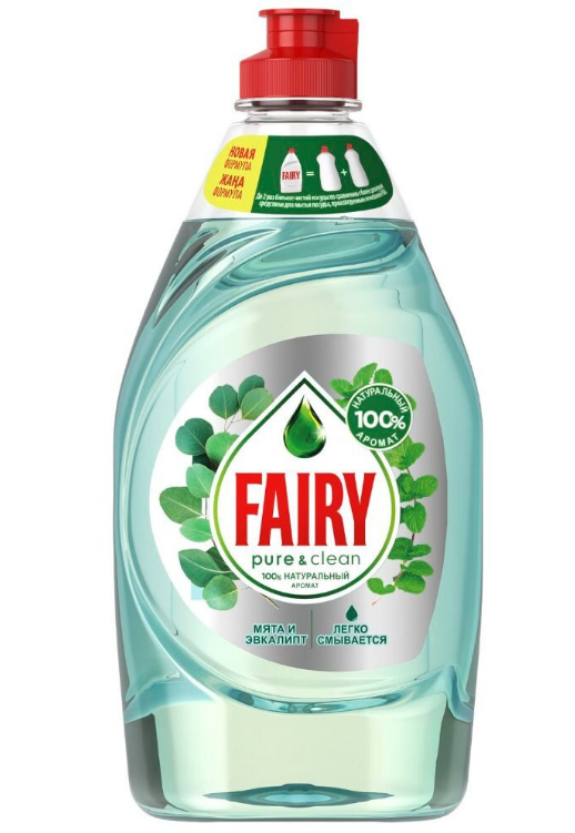 Средство для мытья посуды Fairy 450 мл Мята и Эвкалипт / 21 фото 1