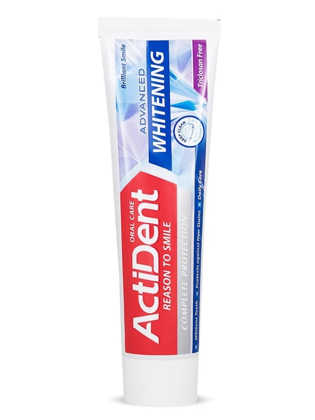 Актив Зубная паста Отбеливающая 130 г. фото 2