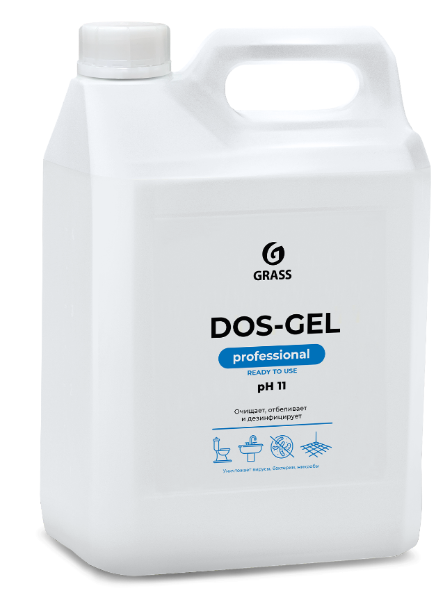 Дезинфицирующий чистящий гель "Dos Gel" 5,3 кг. фото 1