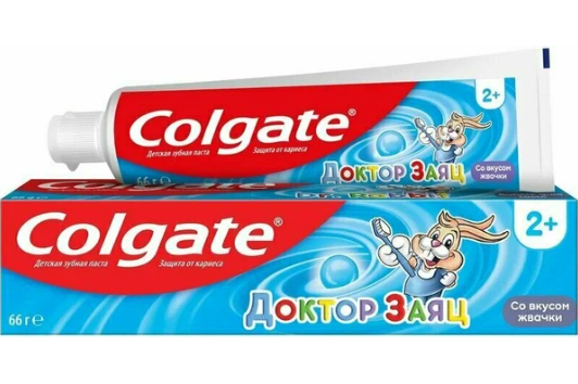 КОЛГЕЙТ з/п Детская 50мл. Доктор Заяц вкус жвачки*3/48(89286) фото 1