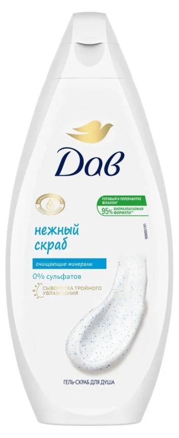 ДАВ крем-гель д/душа 250мл. Нежное Обновление фото 1