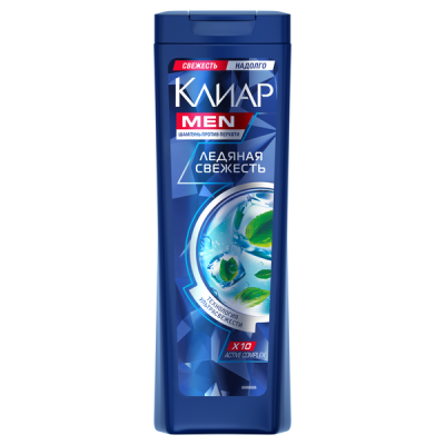 КЛЕР шамп. мужской 400мл 2в1Ледяная свежесть фото 1