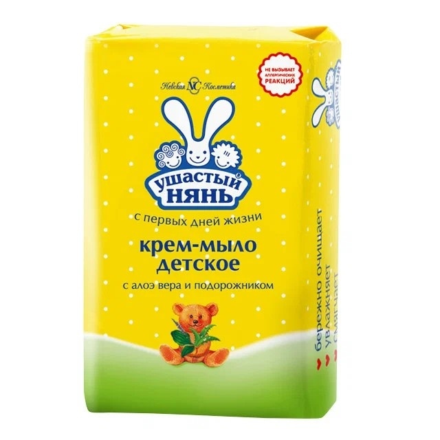 Н.К.Ушастый НЯНЬ м/т детск.Алоэ и подорожник 90гр.(10507/10199) *6/72 фото 1