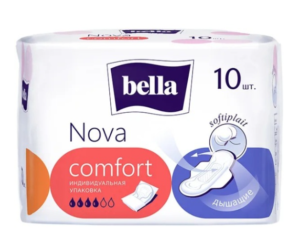 БЕЛЛА прокл. nova Comfort 10шт.(нов.дизайн) *6/36 (BE-012-RW10-E07) фото 1