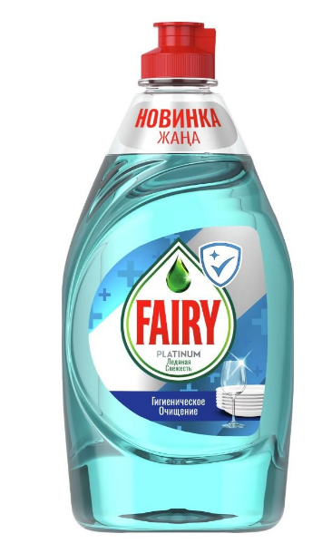 Средство для мытья посуды FAIRY Platinum Ледяная свежесть 430мл /21 фото 1