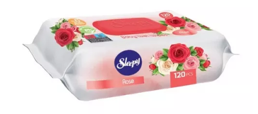 Слипи Натурал салфетки влаж.120 шт. Роза Детские *1/12 фото 1