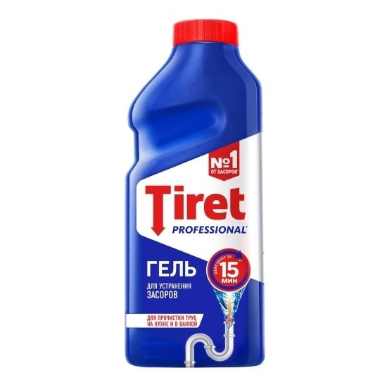 ТИРЕТ гель 500мл.для чистки труб *2/12 (7506505/8147367) фото 1